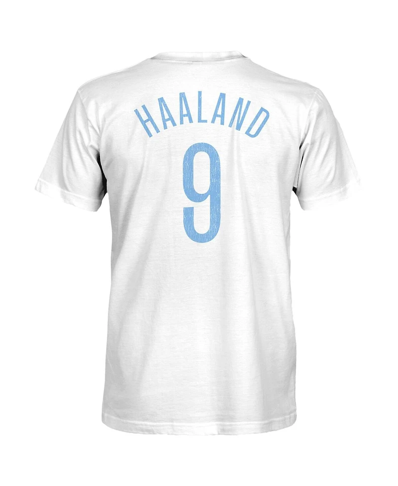 1863FC Men's Erling Haaland White Manchester City Player T-Shirt