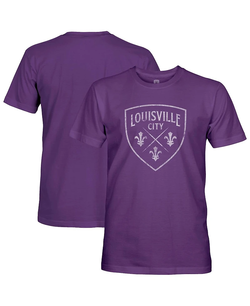 1863FC Men's Purple Louisville City Fc Mono Badge T-Shirt