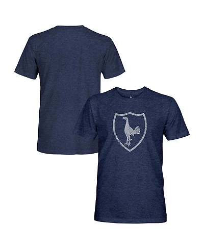 1863FC Men's Navy Tottenham Hotspur Retro Monochrome Badge Tri-Blend T-Shirt