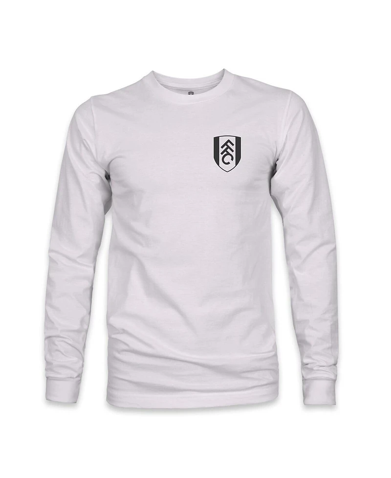 1863FC Men's Silver Fulham Team Arch Long Sleeve T-Shirt