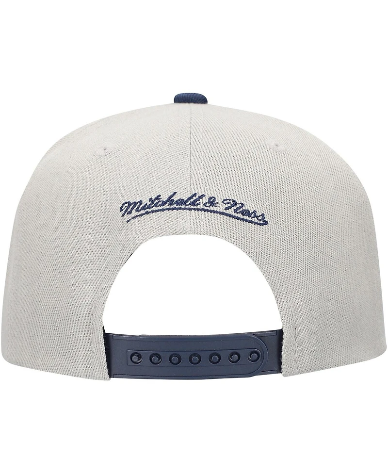 Mitchell & Ness Men's Gray Boston Red Sox Knock Out Panel Snapback Hat