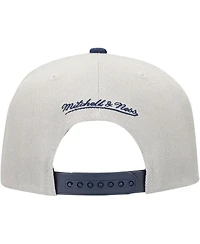 Mitchell & Ness Men's Gray Boston Red Sox Knock Out Panel Snapback Hat