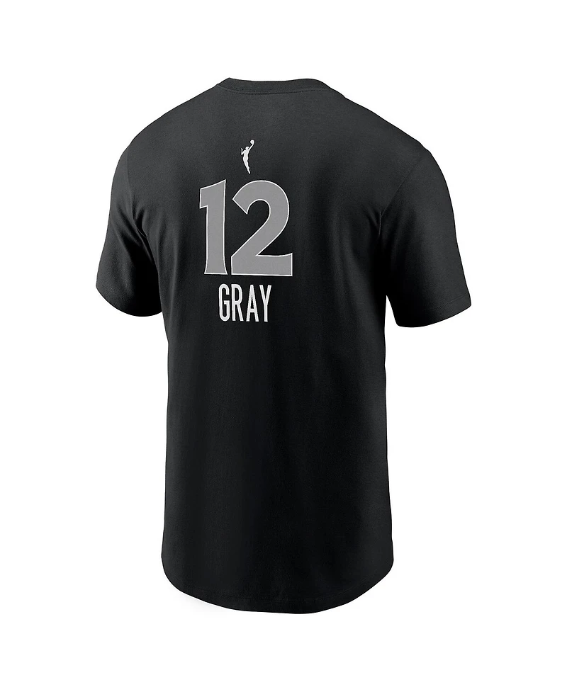 Nike Men's Chelsea Gray Black Las Vegas Aces Explorer Edition Name Number T-Shirt