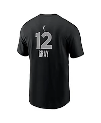 Nike Men's Chelsea Gray Black Las Vegas Aces Explorer Edition Name Number T-Shirt
