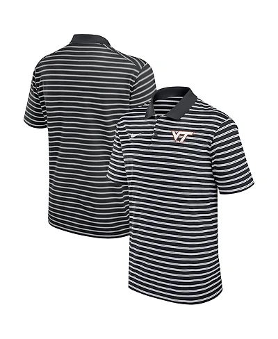 Nike Men's Black Virginia Tech Hokies Victory Stripe Performance Polo Shirt