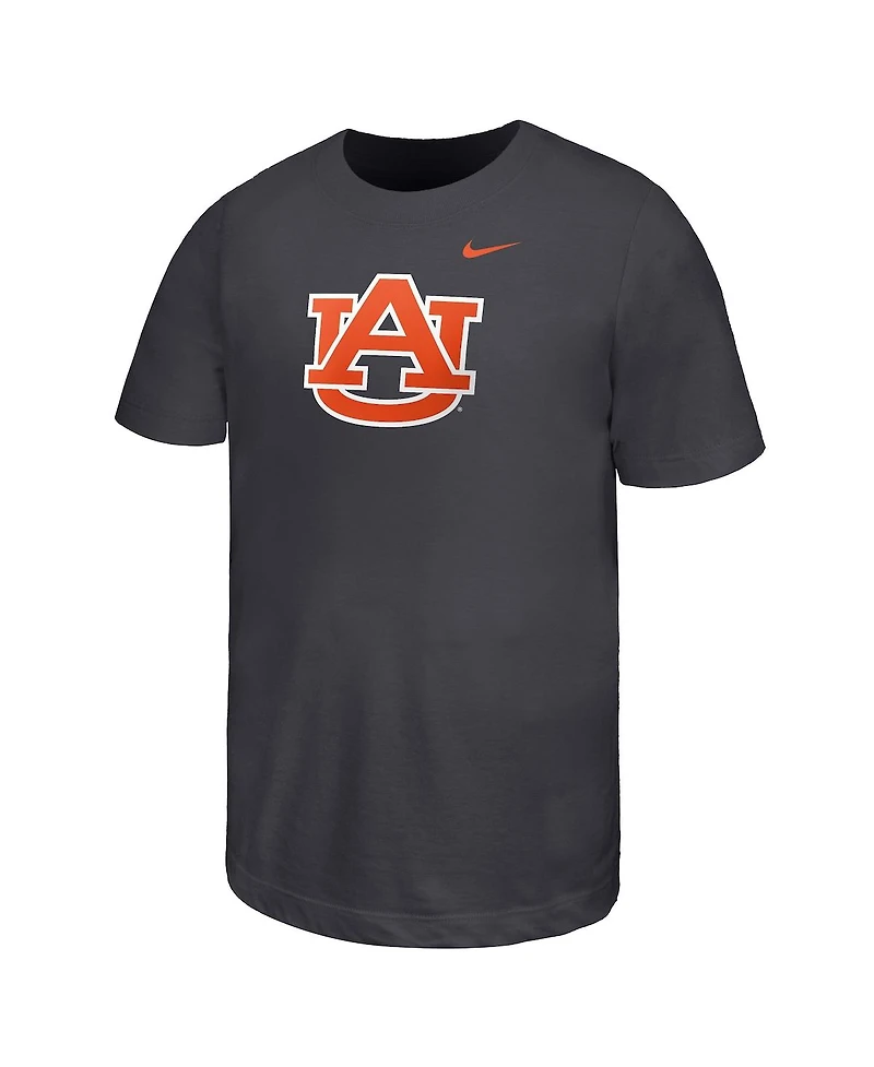 Nike Big Boys and Girls Anthracite Auburn Tigers Core T-Shirt