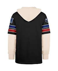 '47 Brand Men's Black New York Giants Split Zone Cornerback Duo Hoodie