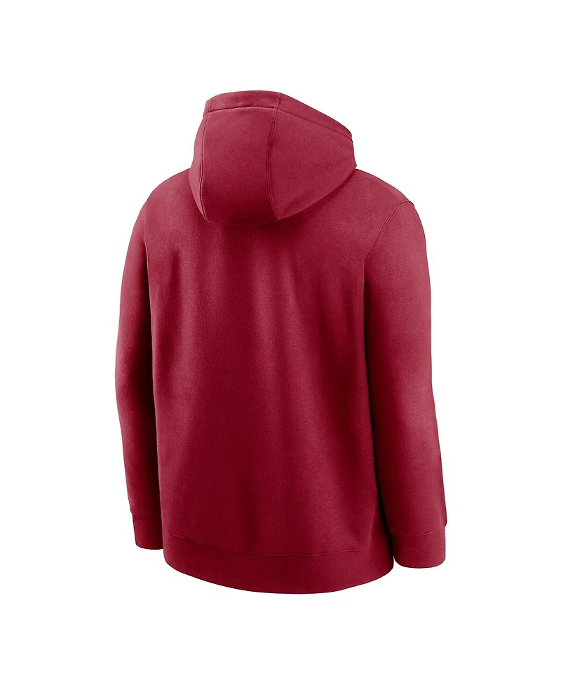 Nike Men's Cardinal Arkansas Razorbacks Club Pullover Hoodie