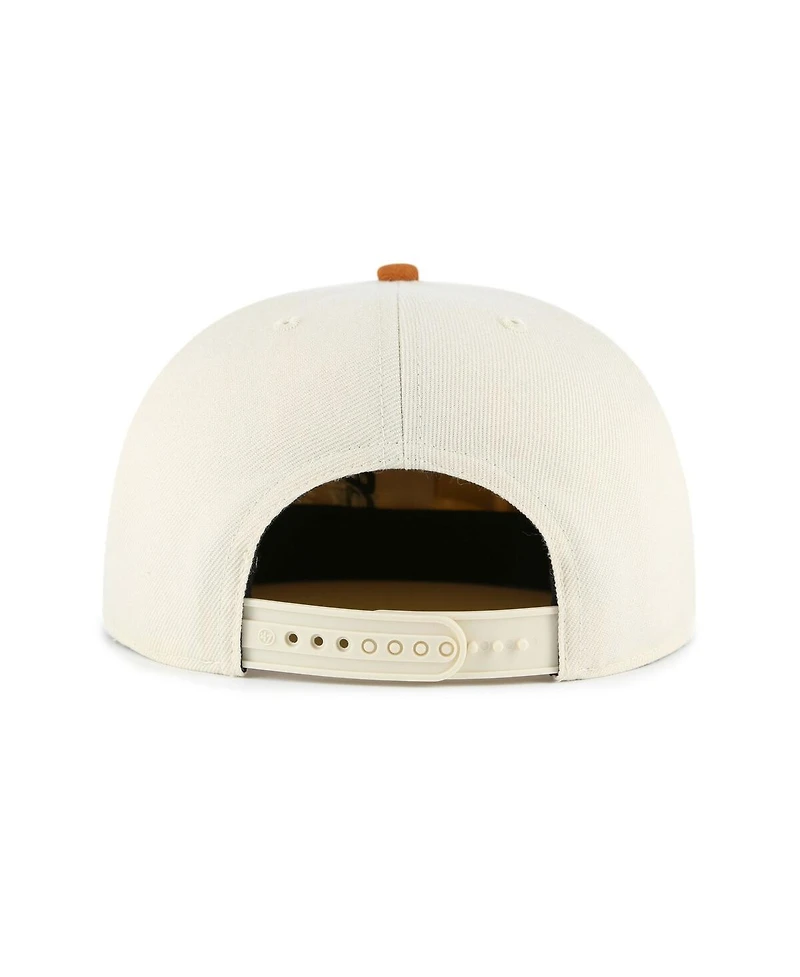 '47 Brand Men's and Women's Natural Texas Longhorns Crossover Off Hand Captain Adjustable Hat