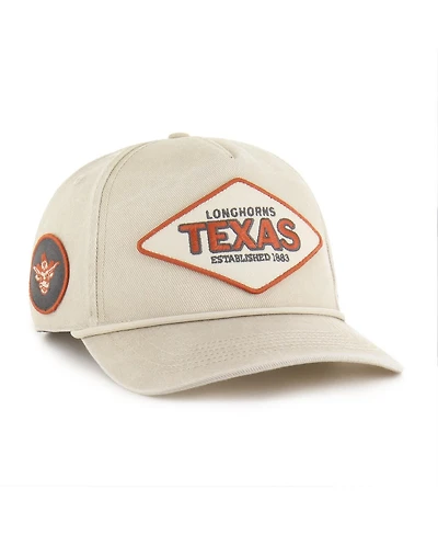 '47 Brand Men's and Women's Cream Texas Longhorns Outdoorsmen Cairn Hitch Adjustable Hat