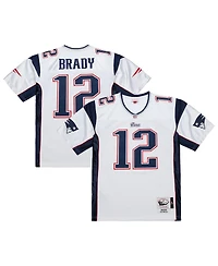 Mitchell & Ness Men's Tom Brady White New England Patriots 2000 Authentic Jersey