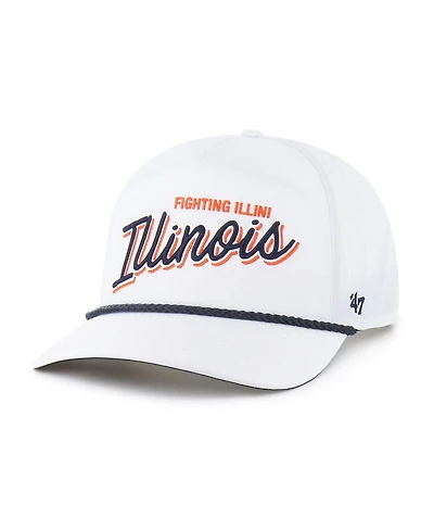 '47 Brand Men's White Illinois Fighting Illini Fairway Hitch Adjustable Hat