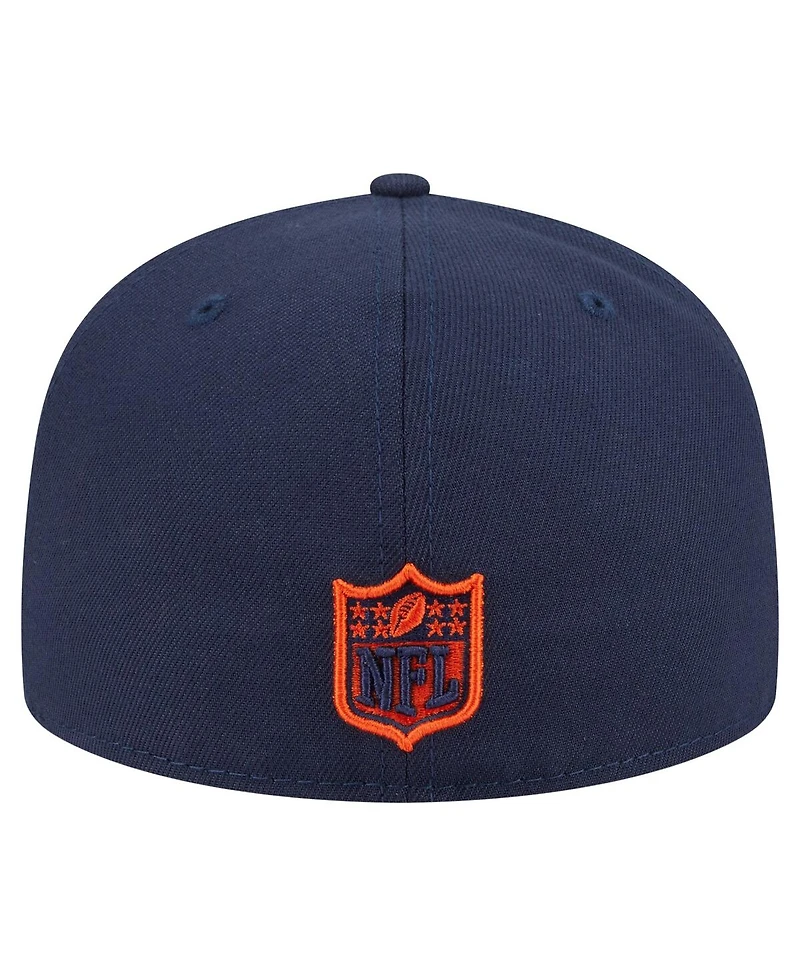 New Era Men's Navy Chicago Bears Bear Oversized 59FIFTY Fitted Hat