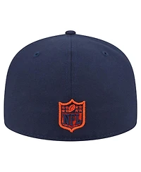 New Era Men's Navy Chicago Bears Bear Oversized 59FIFTY Fitted Hat