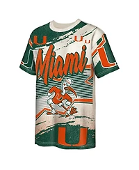 Outerstuff Big Boys and Girls Cream Miami Hurricanes Make Noise T-Shirt