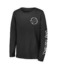 Outerstuff Big Boys and Girls Black Detroit Lions Rumble Long Sleeve T-Shirt