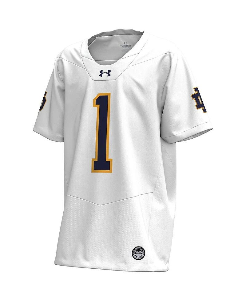 Under Armour Big Boys and Girls White Notre Dame Fighting Irish Replica Football Jersey