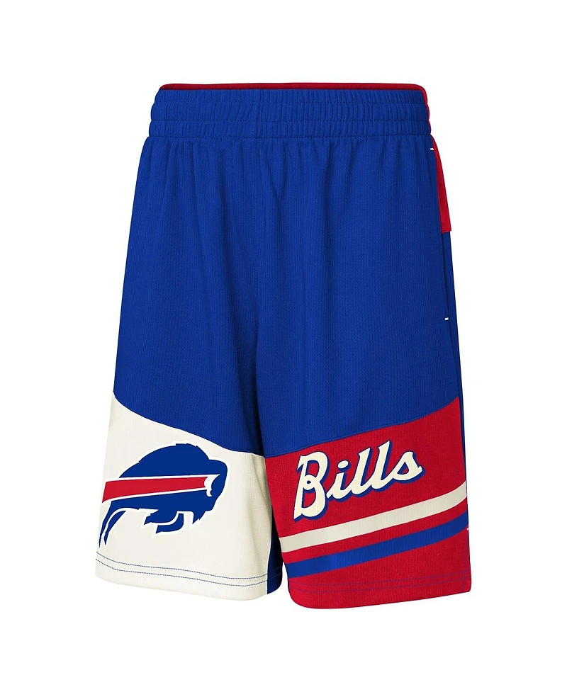 Outerstuff Big Boys and Girls Royal Buffalo Bills Fandemonium Mesh Shorts