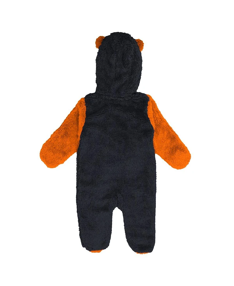 Outerstuff Baby Boys and Girls Black Cincinnati Bengals Stay Napping Fleece Bunting Full-Zip Sleeper
