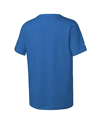 Nike Big Boys and Girls Blue Detroit Lions Sideline Team Issue T-Shirt