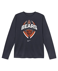 Nike Toddler Navy Chicago Bears Primetime Legend Icon Long Sleeve Performance T-Shirt