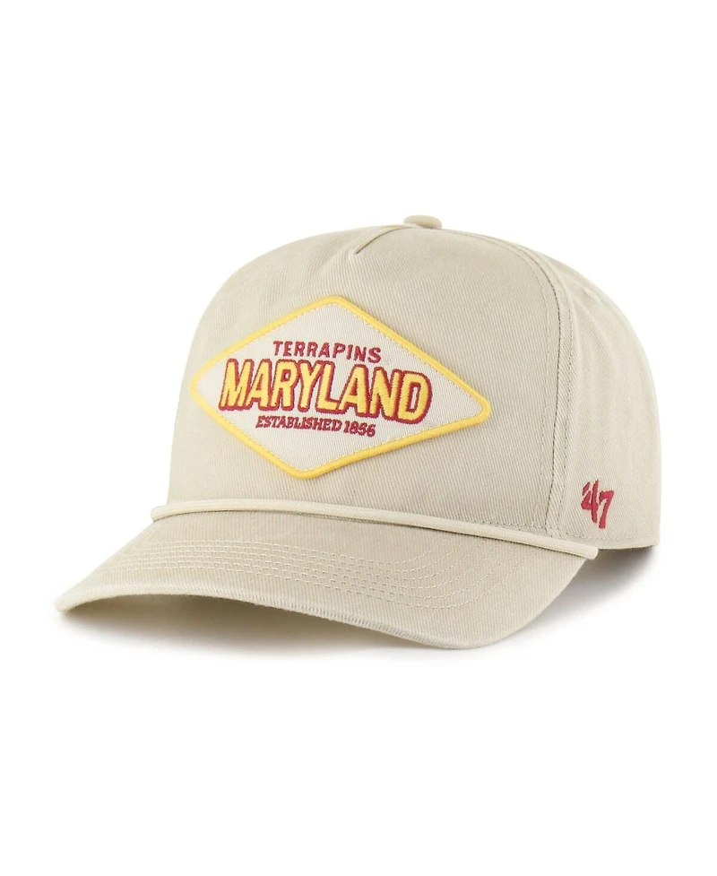 '47 Brand Men's and Women's Cream Maryland Terrapins Outdoorsmen Cairn Hitch Adjustable Hat