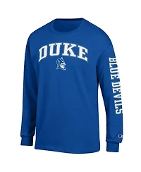 Champion Men's Royal Duke Blue Devils Arch Over Logo 2-Hit Long Sleeve T-Shirt