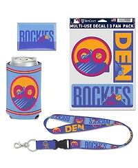 Wincraft 4-Piece Colorado Rockies 2025 City Connect Fan Pack