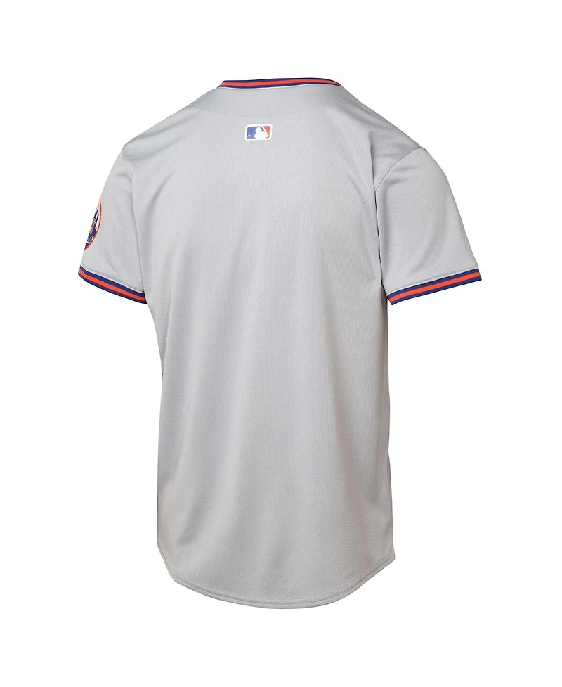 Nike Big Boys and Girls Gray New York Mets Road Limited Jersey