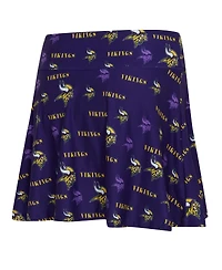 Concepts Sport Women's Purple Minnesota Vikings Mosaic Allover Print Skort