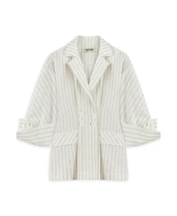 Nocturne Women's Striped Linen Jacket