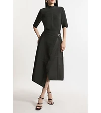 Karen Millen Asymmetric Knit Midi Dress