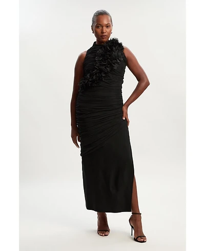 Karen Millen Women's Bandage Knitted Maxi Dress