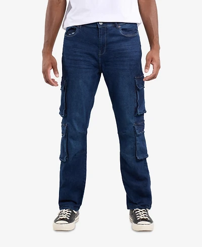 Xray Men's Straight Fit Cargo Jeans