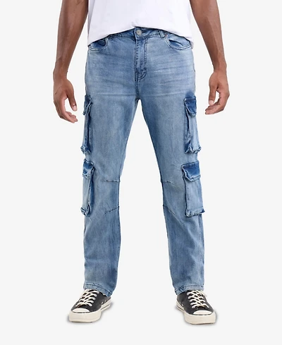 Xray Men's Straight Fit Cargo Jeans
