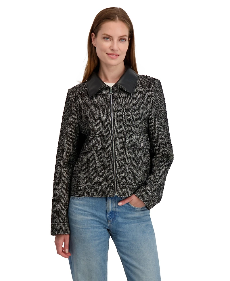 Laundry By Shelli Sega Tweed-Textured Jacket