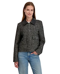 Laundry By Shelli Sega Tweed-Textured Jacket