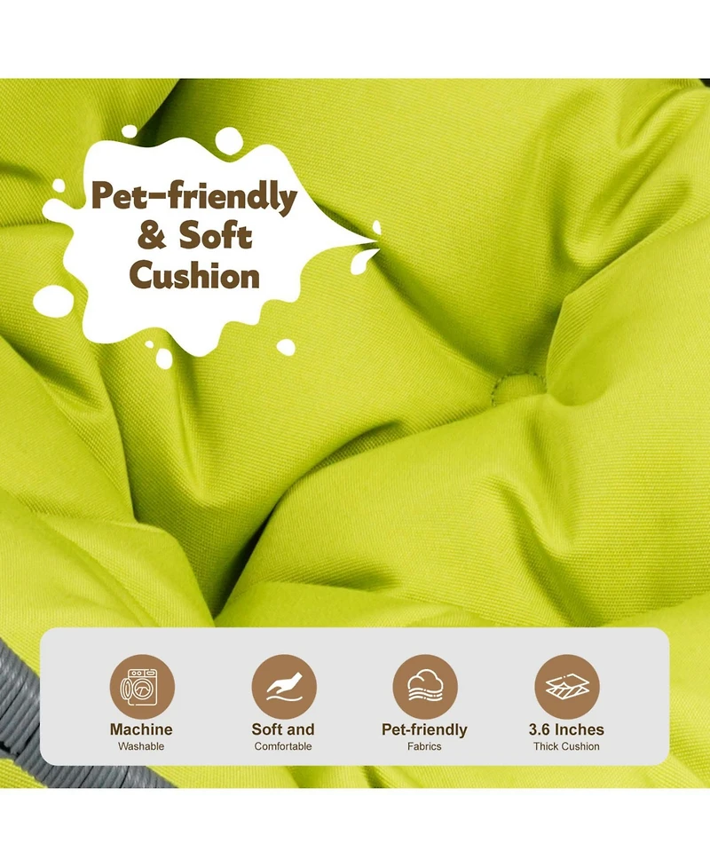Streamdale Furniture Cat Swing Bed with Stand