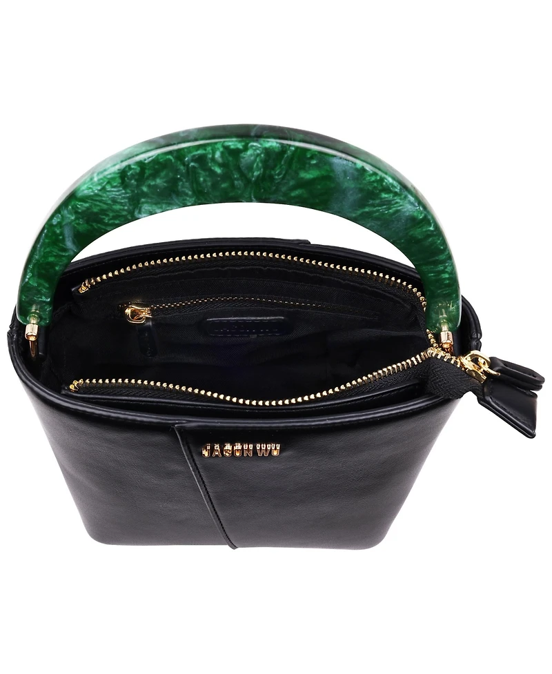 Jason Wu Small Smooth Pu Tote with Acrylic Top Handle