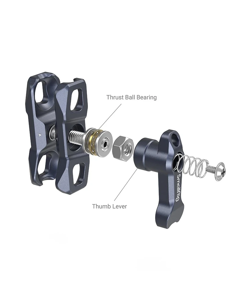 SmallRig Magic Arm with Dual Ball Heads, 1/4" Screw and Nato Clamp