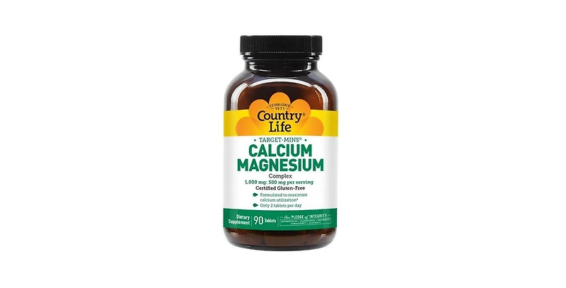 Country Life Target-Mins Calcium Magnesium, 90 Tabs