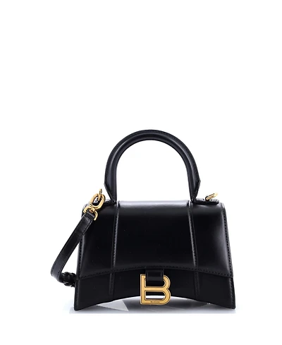 Pre-Owned Balenciaga Xs Hourglass Top Handle Bag Leather