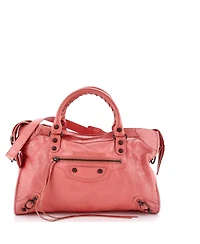 Pre-Owned Balenciaga Medium City Classic Studs Bag Leather