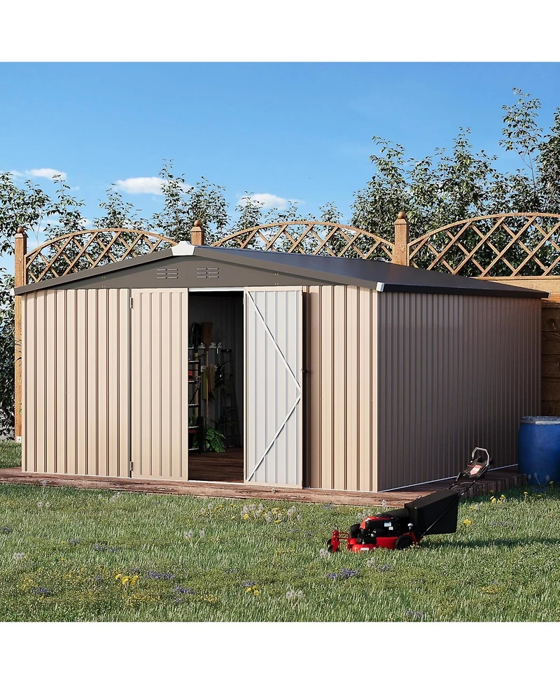 Aecojoy 12'x12' Outdoor Storage Shed