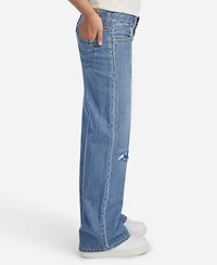 abercrombie kids Girls High-Rise Ultra Wide Leg Jeans