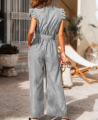 Cupshe Women's Chic Statement Striped Jumpsuit