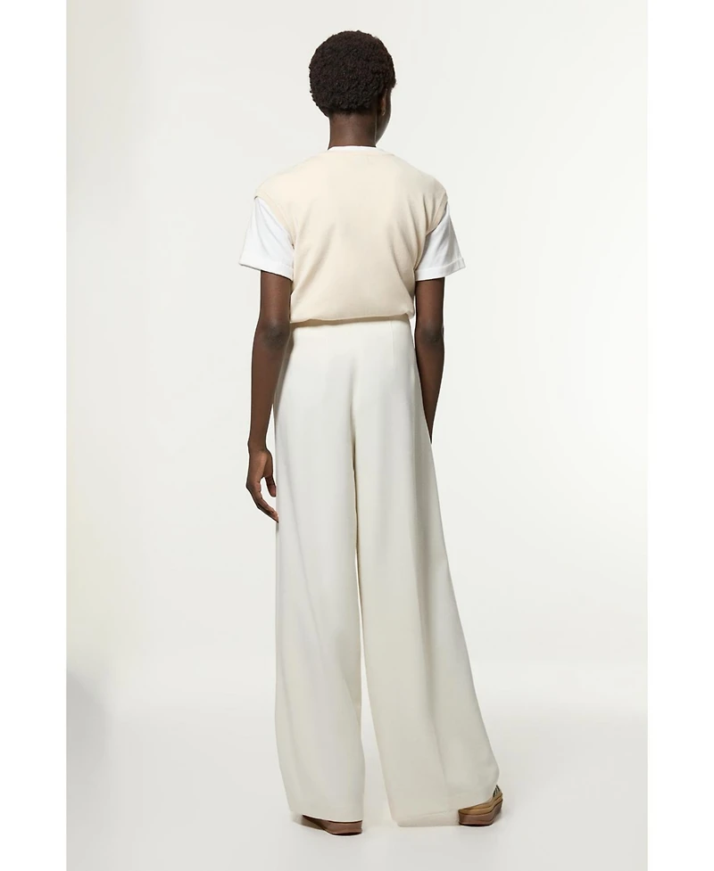 Karen Millen Women's Essential Wide Leg Tailored Trouser