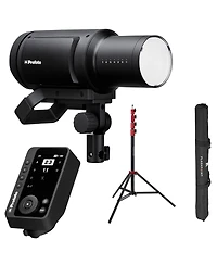 Profoto Pro-B3 750Ws Battery Powered Monolight Bundle with Connect Pro Wireless Transmitter for Nikon and 9.5' Pro Air-Cushioned Stand