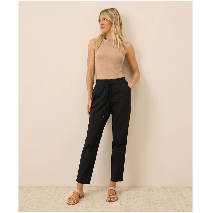 Pact Women's The Jess Roll-Up Pant Midweight Twill