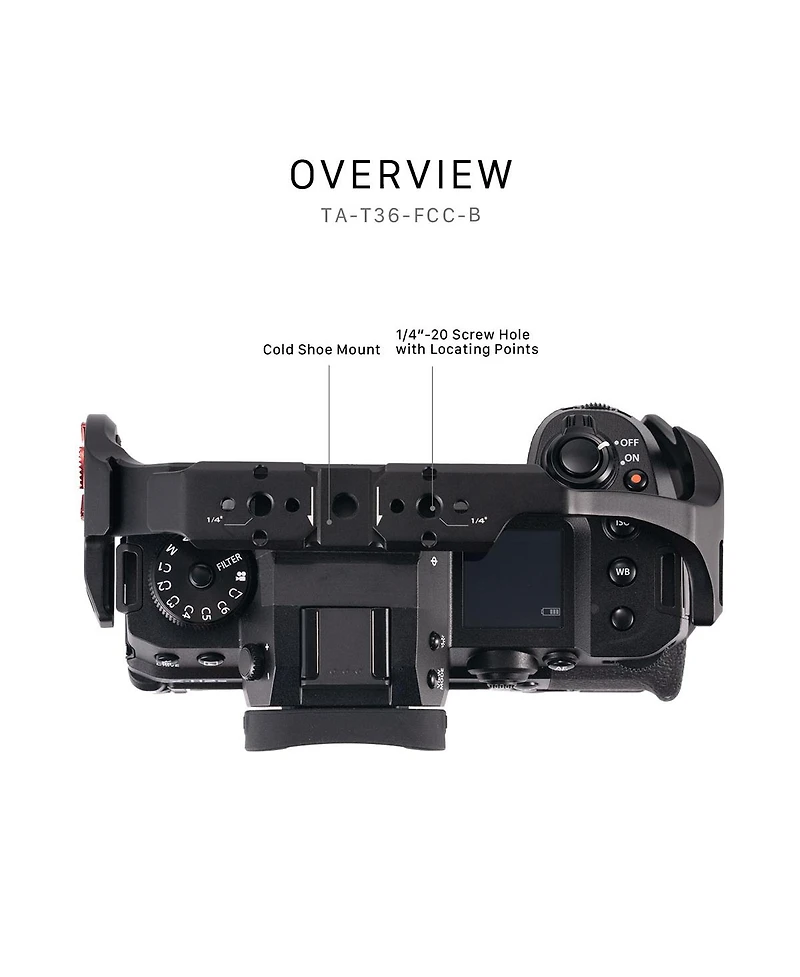 Tilta Full Camera Cage for Fujifilm X-H2S/X-H2 Basic Kit, Black